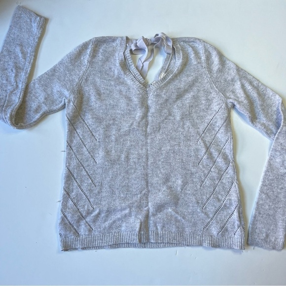 Anthropologie Moth Gray Cashmere Sweater Size Small - Picture 4 of 7